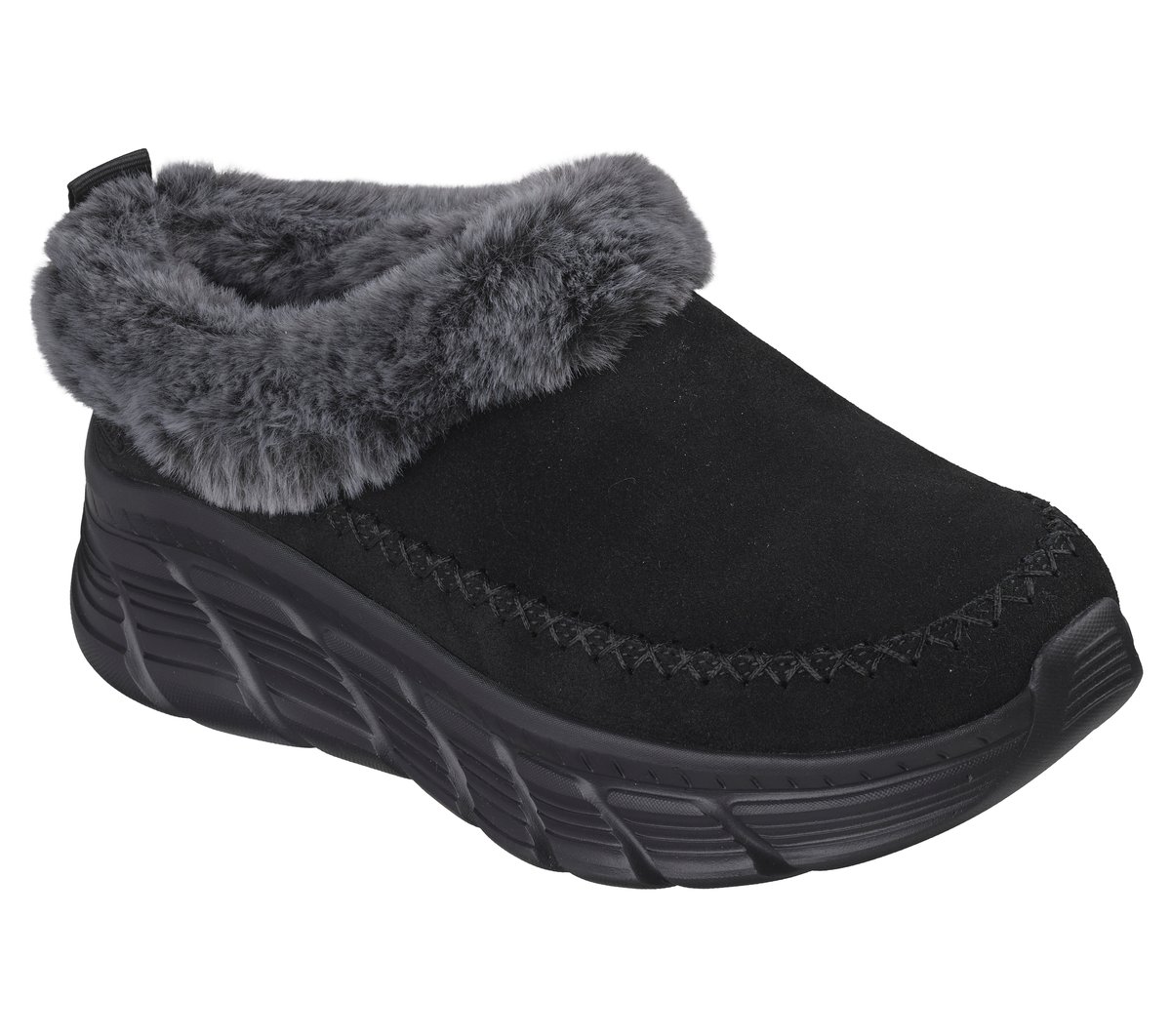 Relaxed Fit: BOBS Sport B Flex HI - Fur Luxe — BLACK