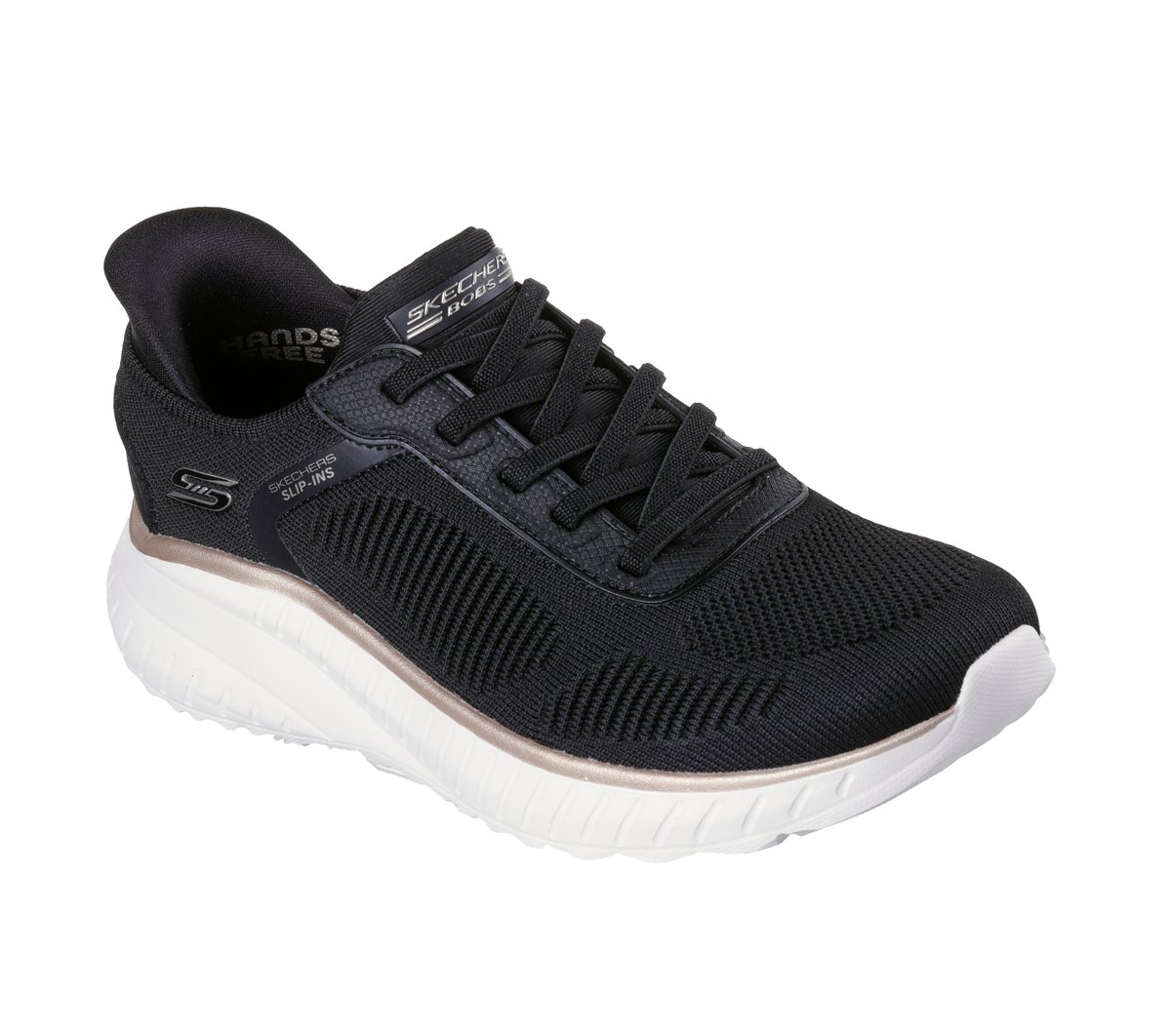 Skechers Slip-ins: BOBS Sport Squad Chaos — BLACK / GOLD