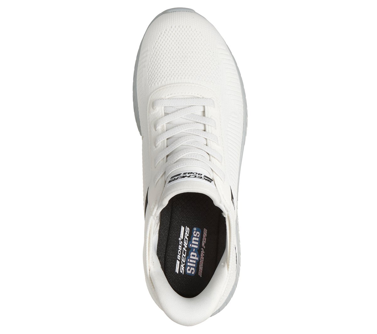 Skechers Slip-ins: BOBS Sport Squad Chaos — BLANCO / GRIS