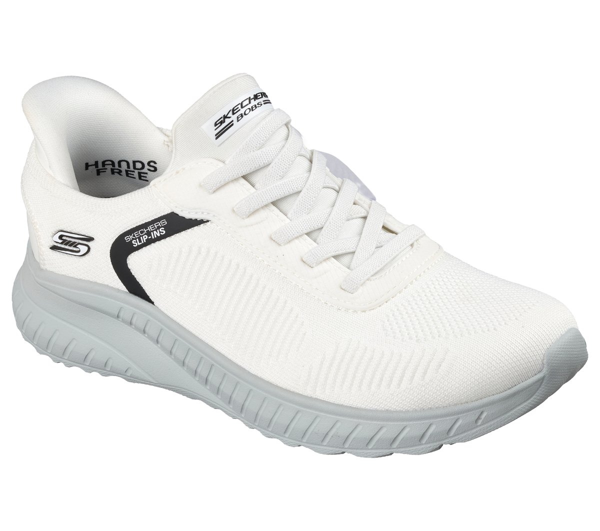 Skechers Slip-ins: BOBS Sport Squad Chaos — BLANCO / GRIS