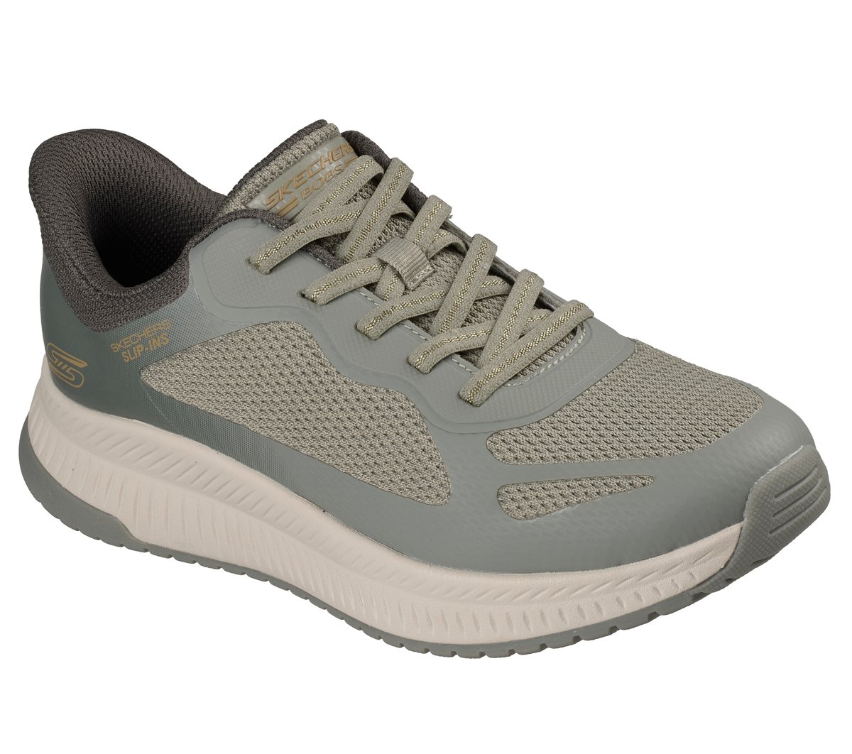 Skechers Slip-ins: BOBS Squad 4 - Staple Look — OLIVE / MULTI