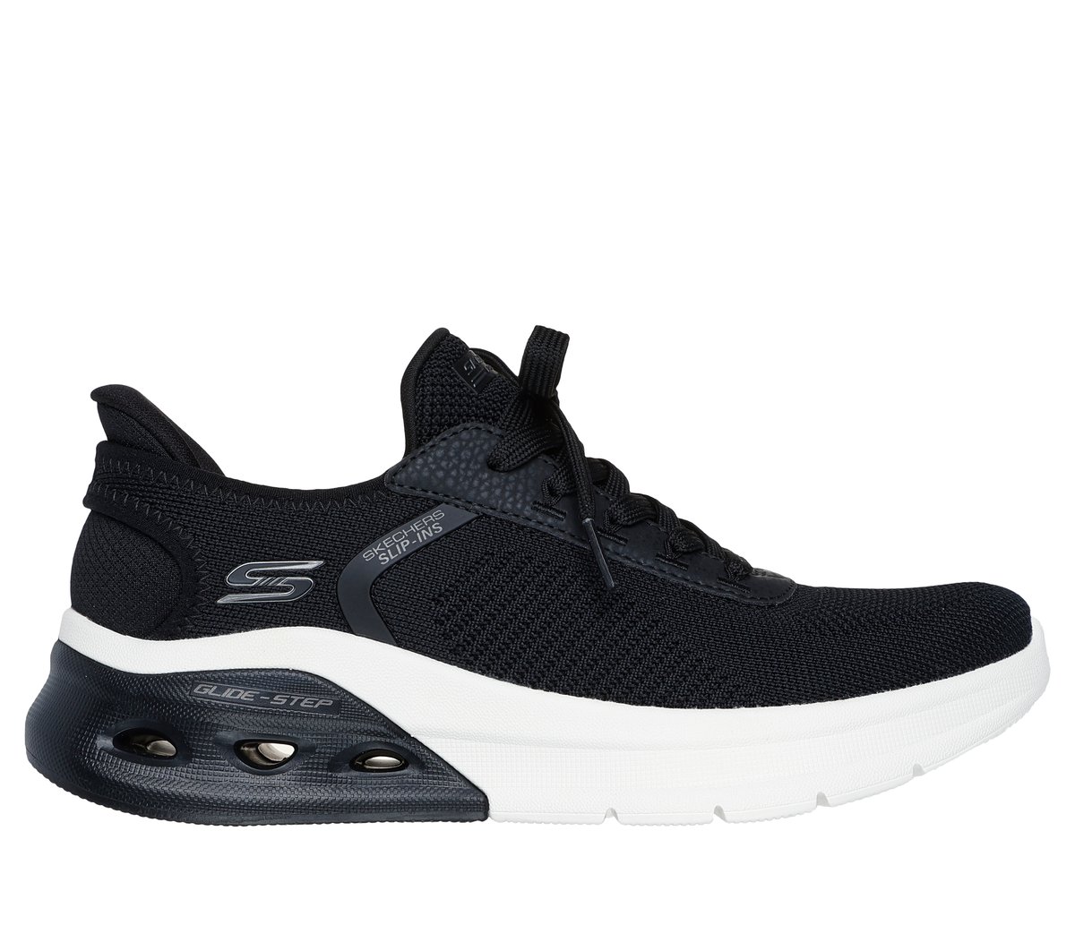 Skechers Slip-ins: BOBS Sport Arc Waves 2.0 - Now It — BLACK