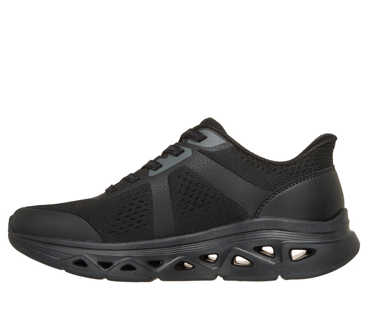 Skechers Slip-ins: BOBS Sport Arc Waves Remix - Get Grounded — BLACK