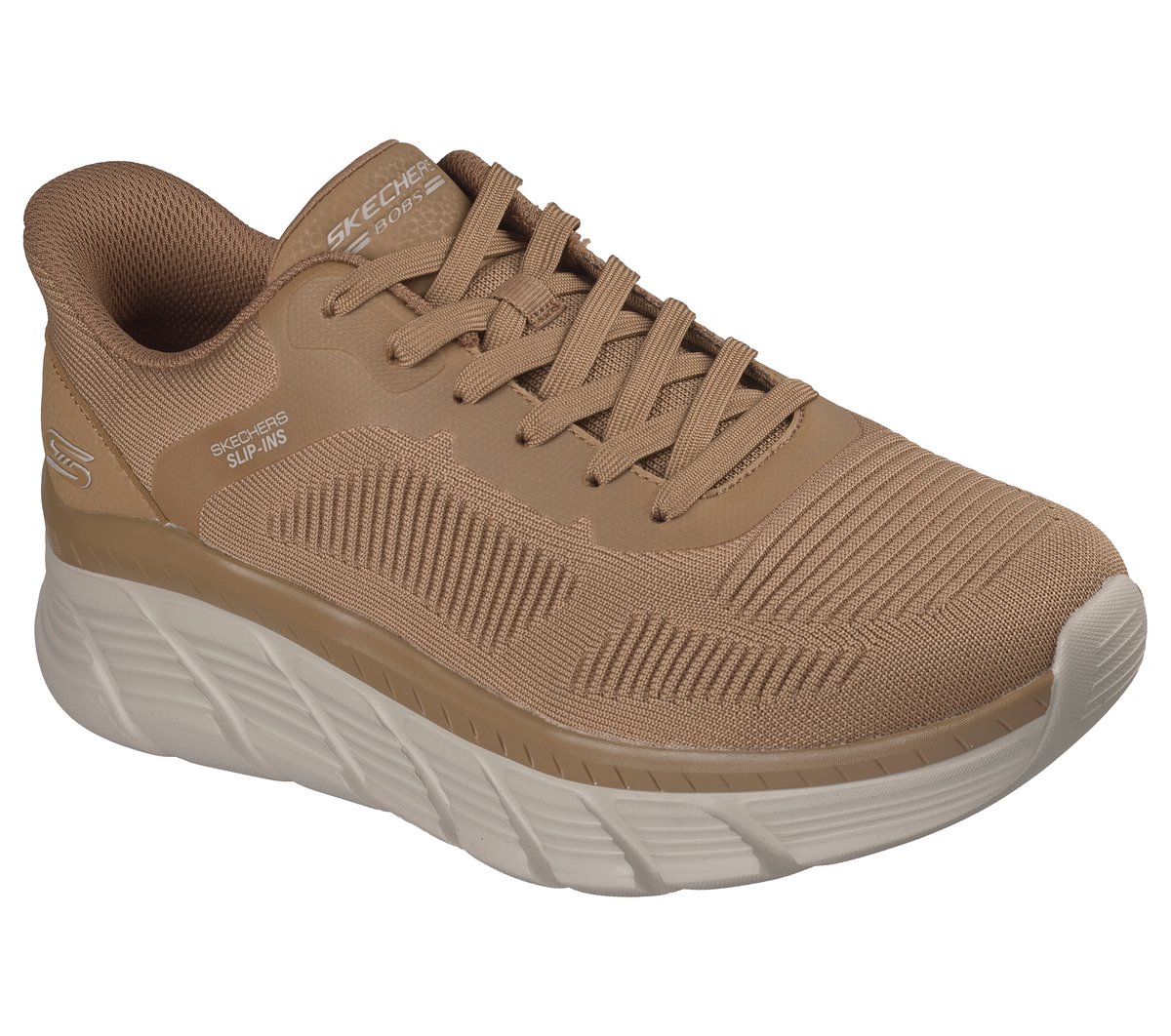 Skechers Slip-ins: BOBS Sport B Flex HI - Velocity Knit — CHESTNUT