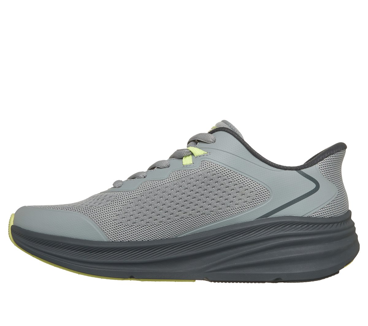 Skechers Slip-ins: BOBS Skillz — GRAY / LIME