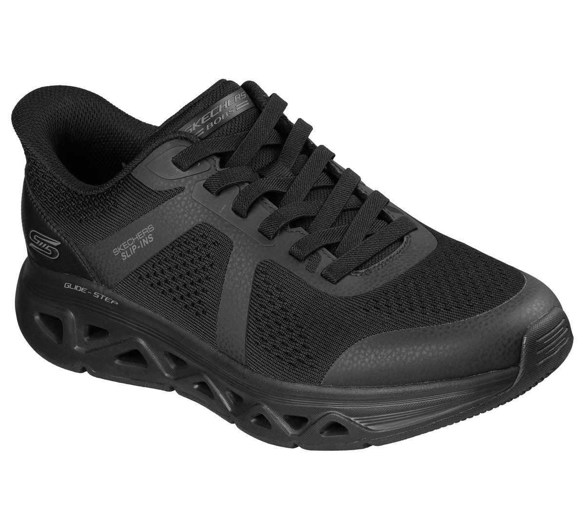 Skechers Slip-ins: BOBS Sport Arc Waves Remix - Feel Grounded — BLACK