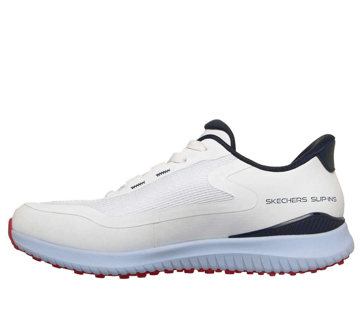 Skechers Slip-ins: GO GOLF Flight — WHITE / NAVY