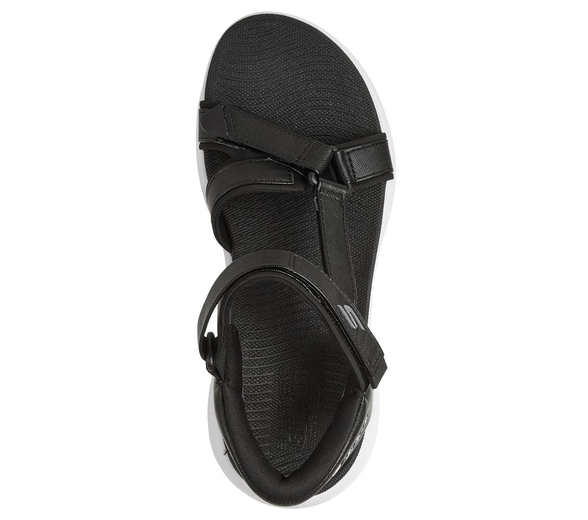 Skechers Slip-ins: GO GOLF Sandal — BLACK / WHITE