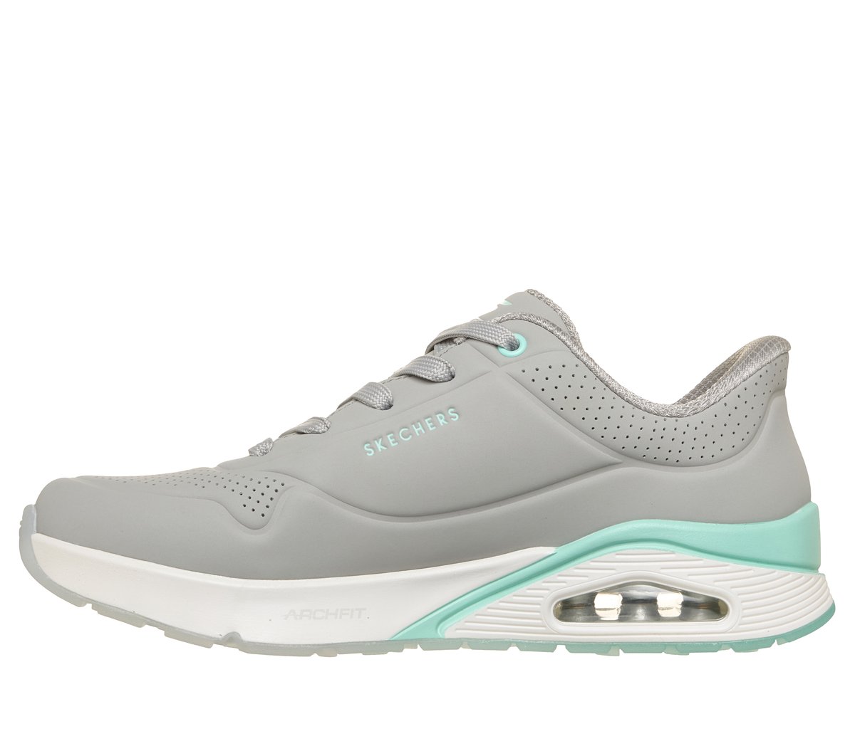 Skechers Slip-ins: UNO Golf SI — GRAY / AQUA