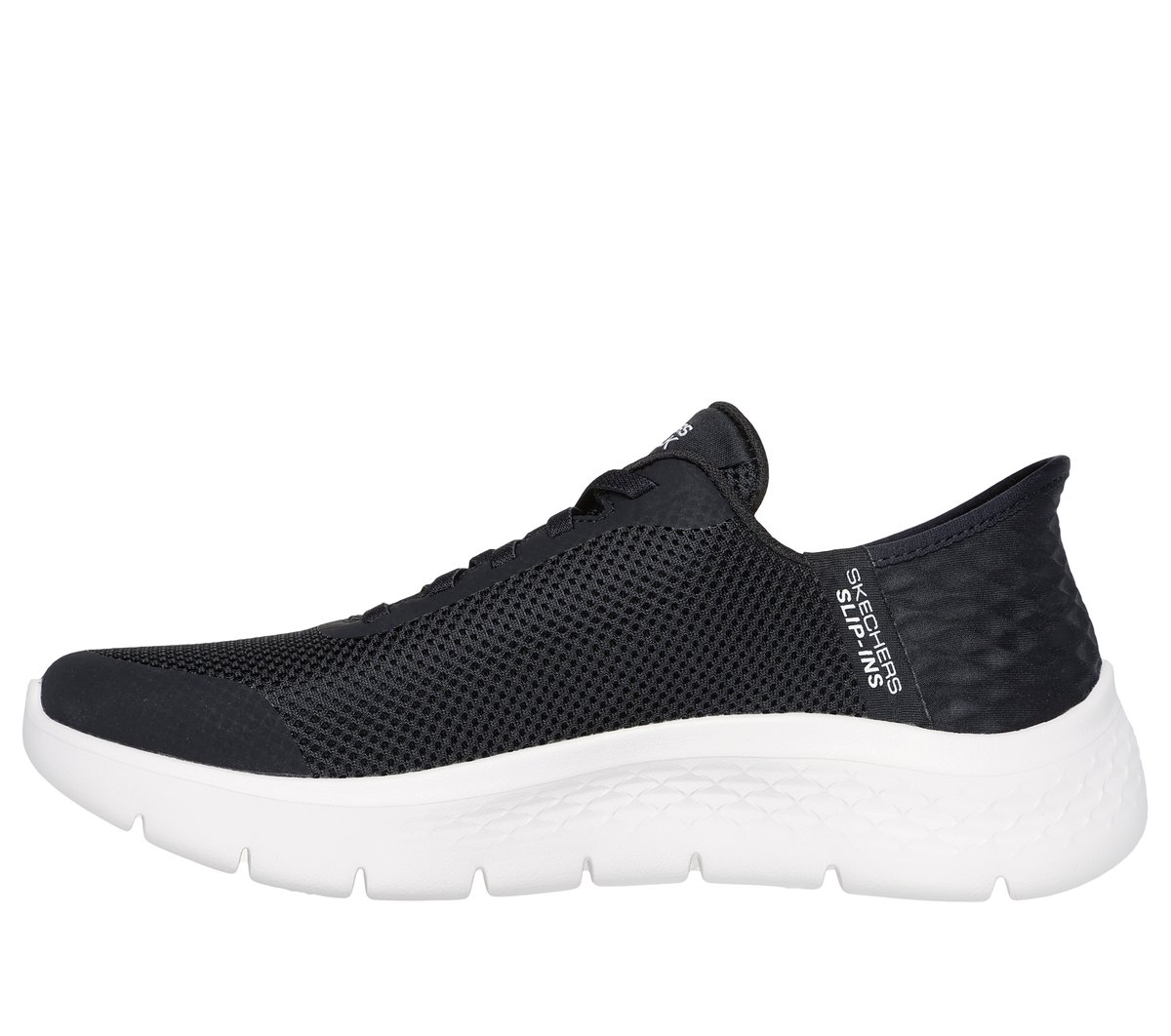 Skechers Slip-ins: GO WALK Flex - Grand Entry — BLACK / WHITE