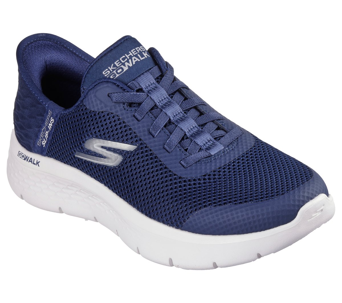 Skechers Slip-ins: GO WALK Flex - Grand Entry — NAVY / WHITE