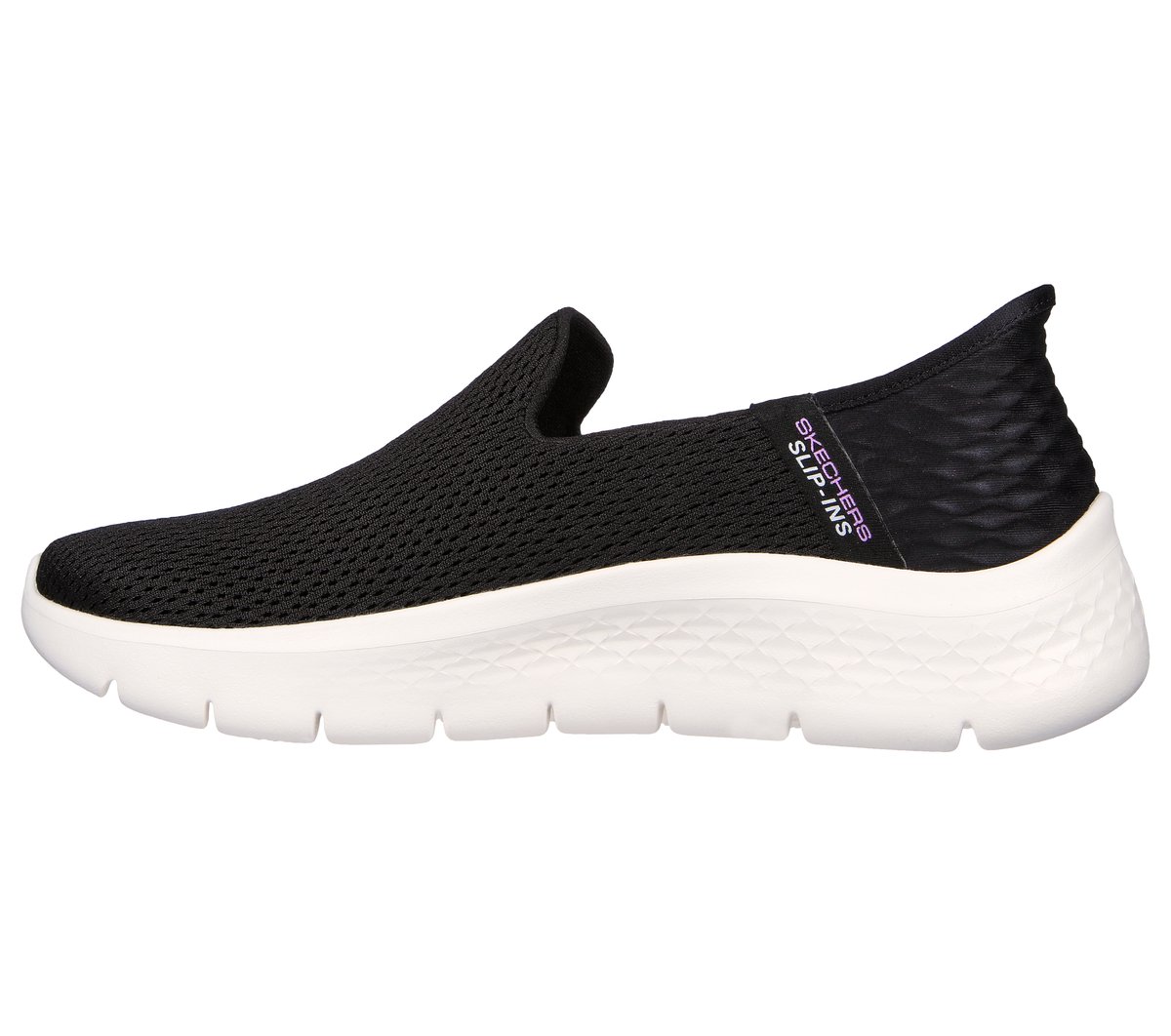 Skechers Slip-ins: GO WALK Flex - Relish — BLACK / WHITE