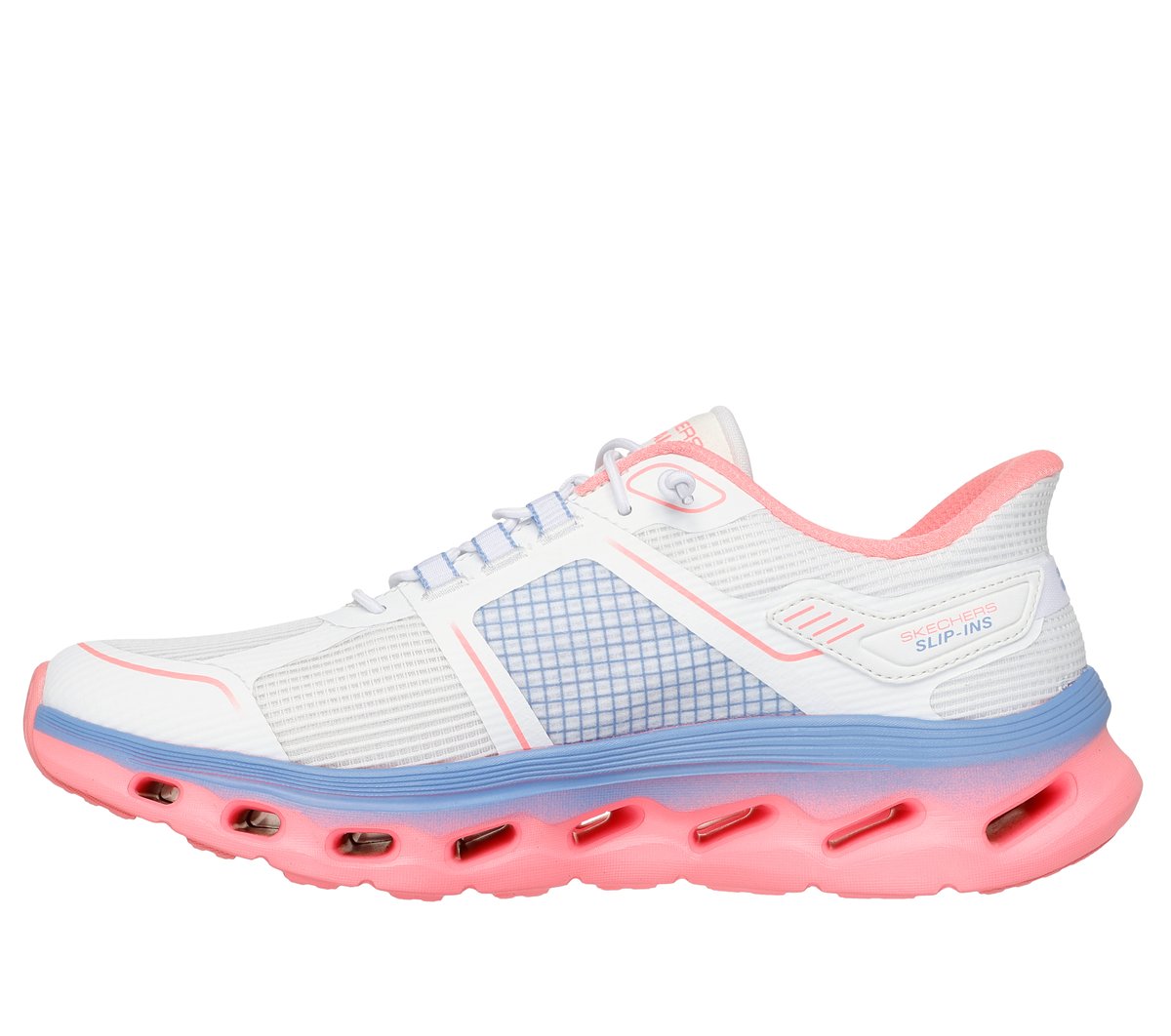 Skechers Slip-ins: GO WALK Glide-Step 2.0 - Elektra — WHITE / MULTI