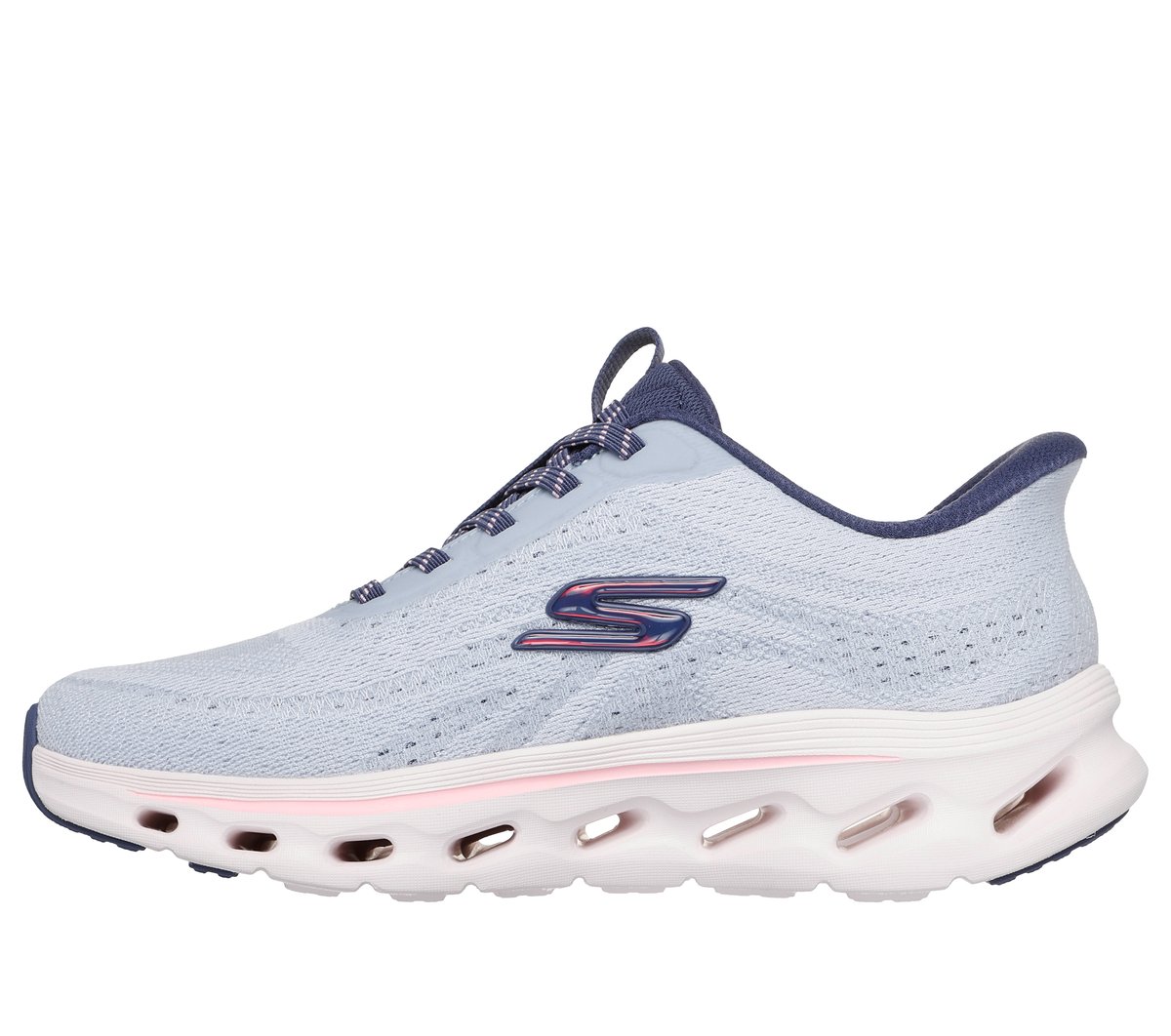 Skechers Slip-ins: GO WALK Glide-Step 2.0 - Maria — BLUE  /  PINK