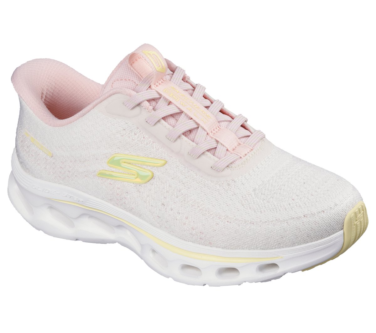 Skechers Slip-ins: GO WALK Glide-Step 2.0 - Maria — NATURAL / PINK