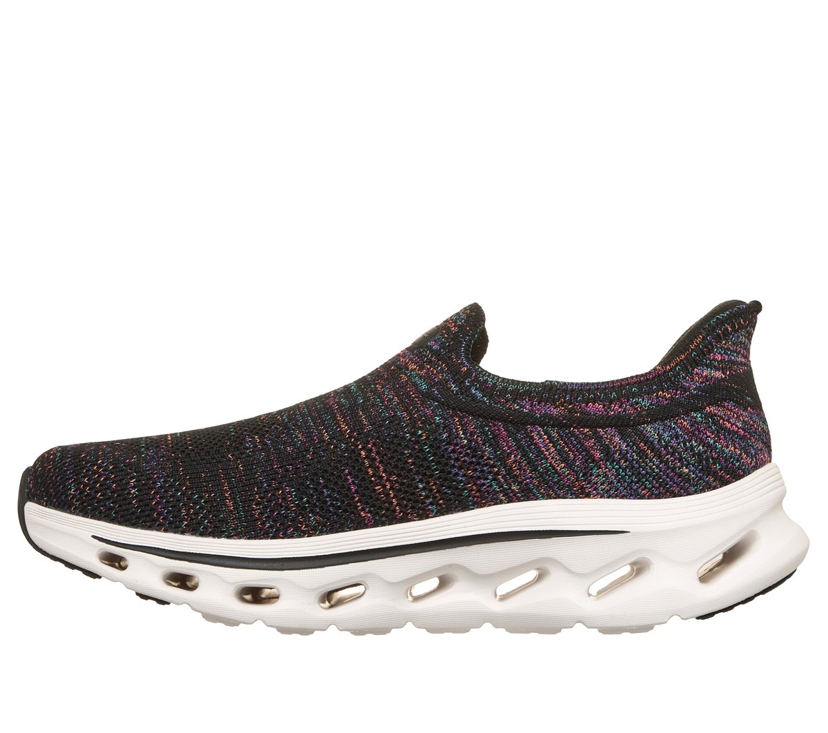 Skechers Slip-ins: GO WALK Glide-Step 2.0 - Rebecca — BLACK / MULTI