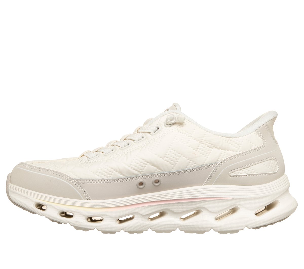Skechers Slip-ins: GO WALK Glide-Step 2.0 - Cozy Fit Walker — OFF WHITE