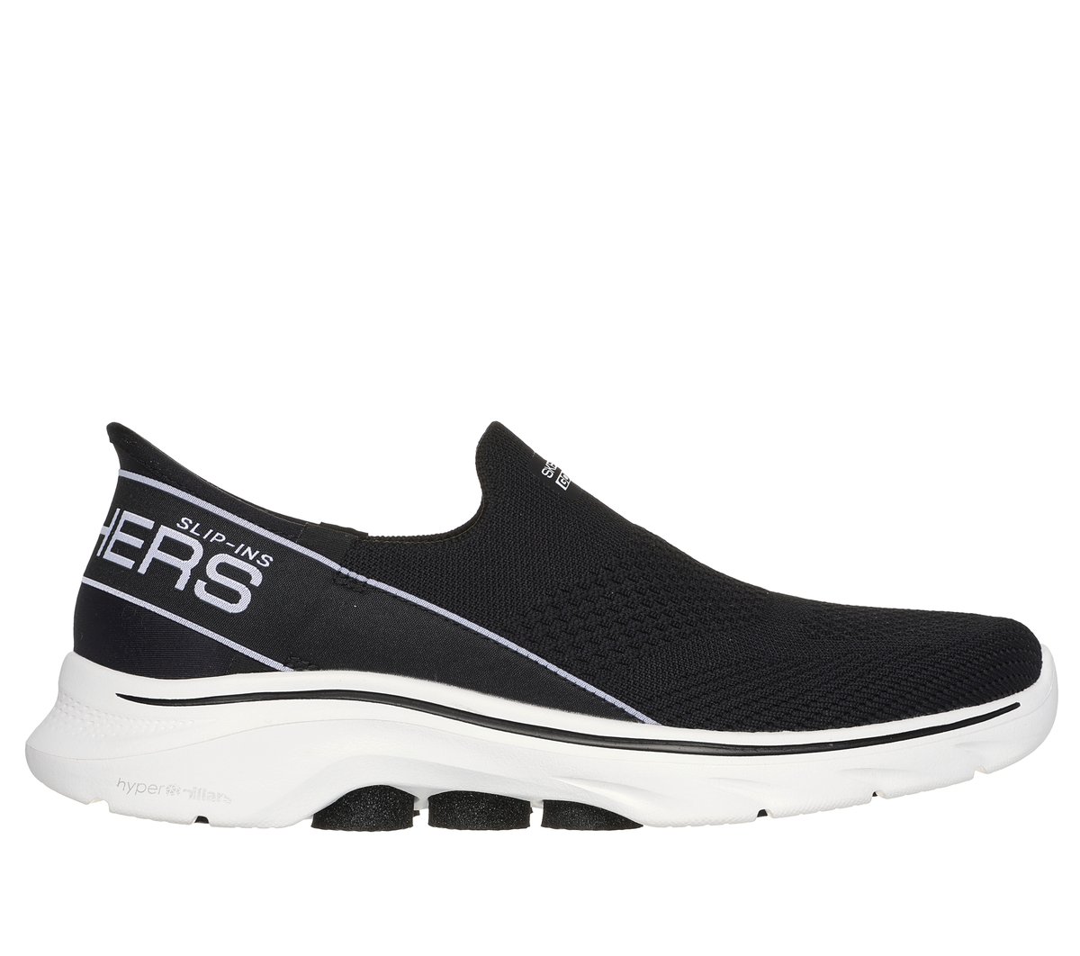 Skechers Slip-ins: GO WALK 7 - Mia — BLACK / WHITE