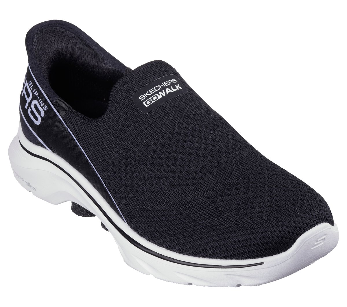 Skechers Slip-ins: GO WALK 7 - Mia — BLACK / WHITE