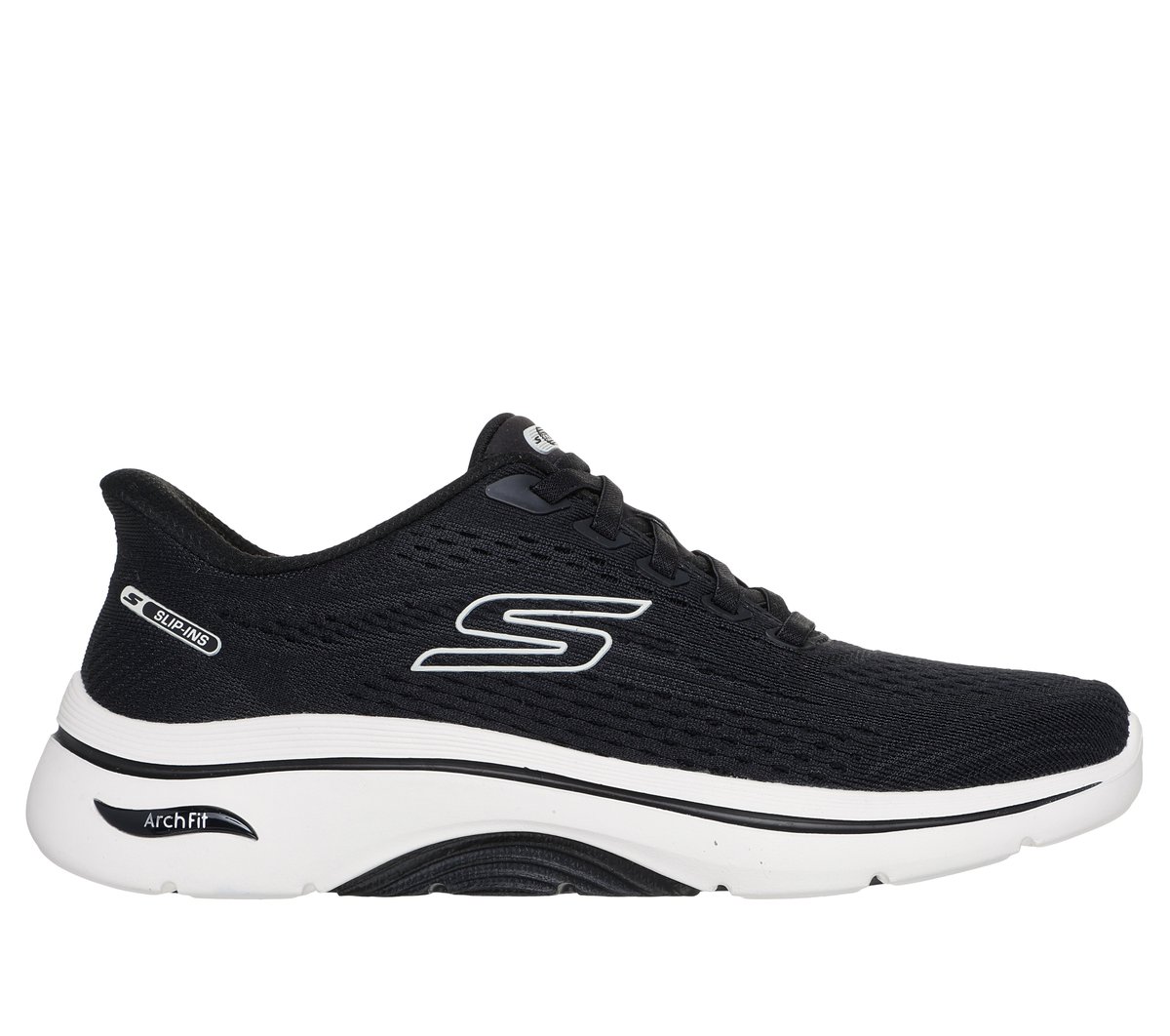 Skechers Slip-ins: GO WALK Arch Fit 2.0 - Kathy — BLACK / WHITE