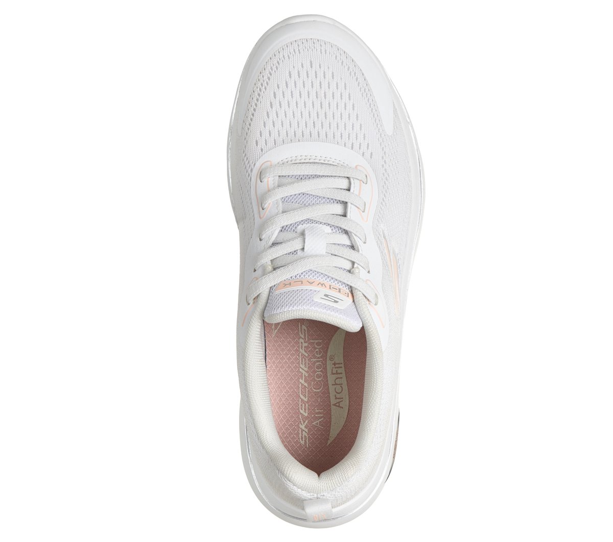 GO WALK Arch Fit 2.0 - Cassy — WHITE / CORAL