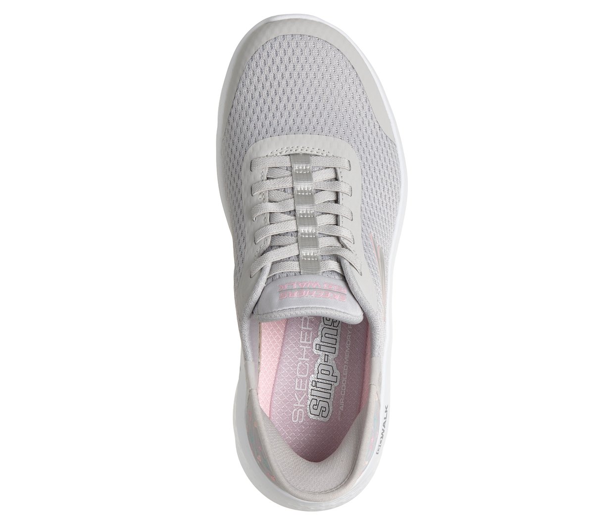 Skechers Slip-ins: GO WALK Flex - Lily Rose — LIGHT GRAY