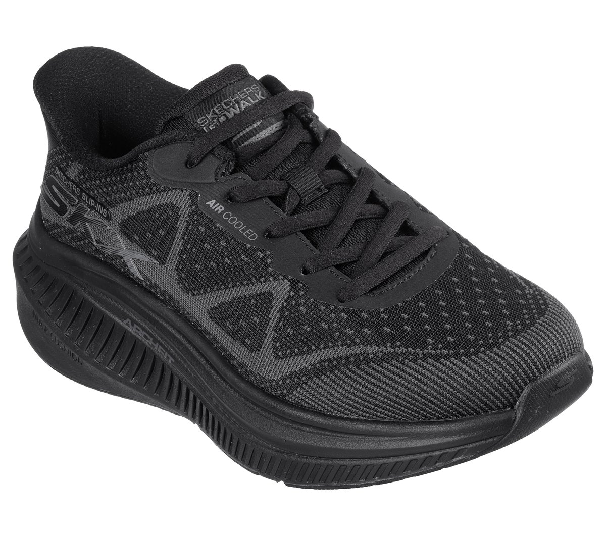 Skechers Slip-ins: GO WALK Max Cushioning Arch Fit - Areena — BLACK