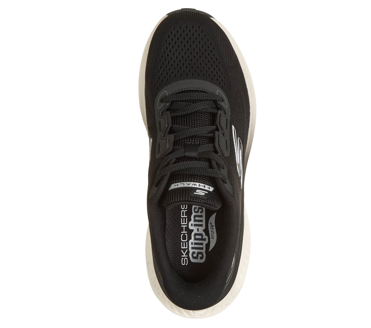 Skechers Slip-ins: GO WALK Max Cushioning Arch Fit - Aria — BLACK / WHITE