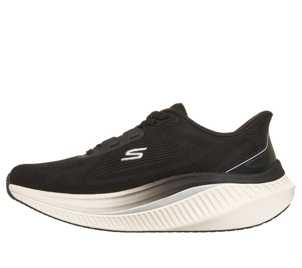 Skechers Slip-ins: GO WALK Max Cushioning Arch Fit - Aria — BLACK / WHITE