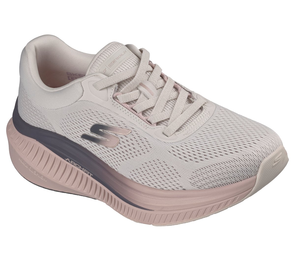 GO WALK Max Cushioning Arch Fit - Clare — NATURAL / PINK
