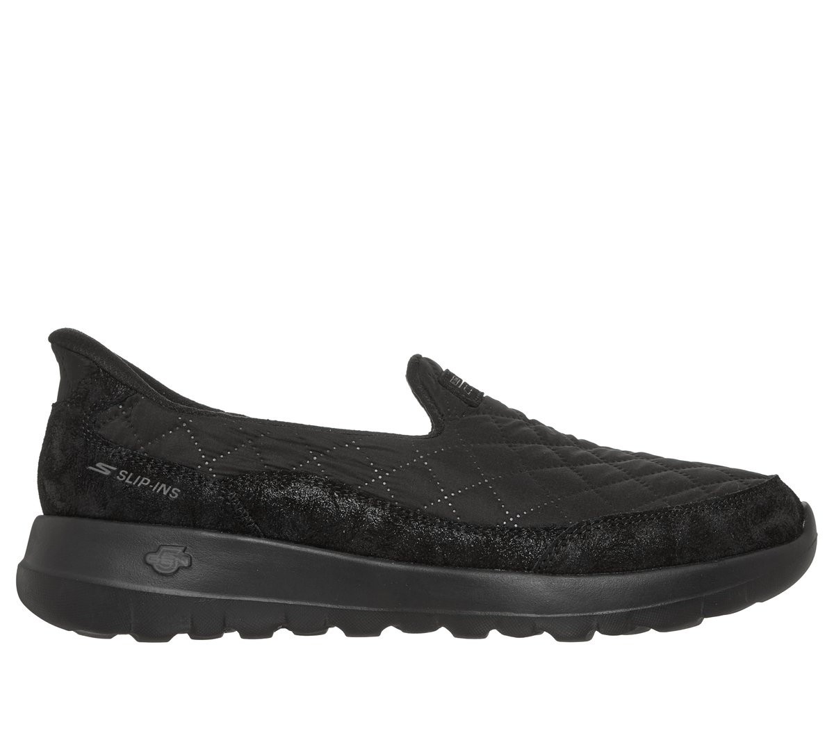 Skechers Slip-ins: GO WALK Joy - Cozy Fit Cozy Easy — BLACK