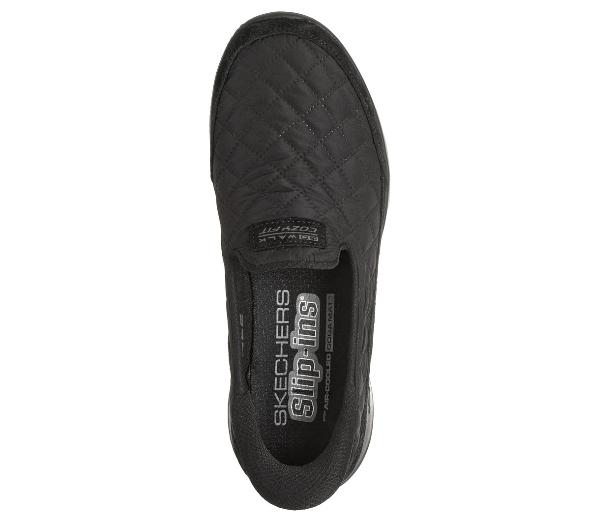 Skechers Slip-ins: GO WALK Joy - Cozy Fit Cozy Easy — BLACK
