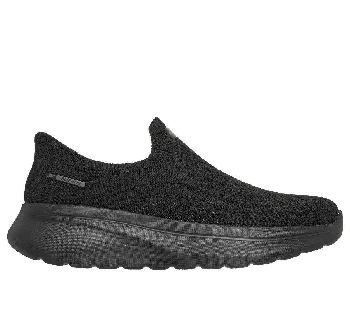 Skechers Slip-ins Relaxed Fit: GO WALK Arch Fit N-Joy - Arianne — BLACK