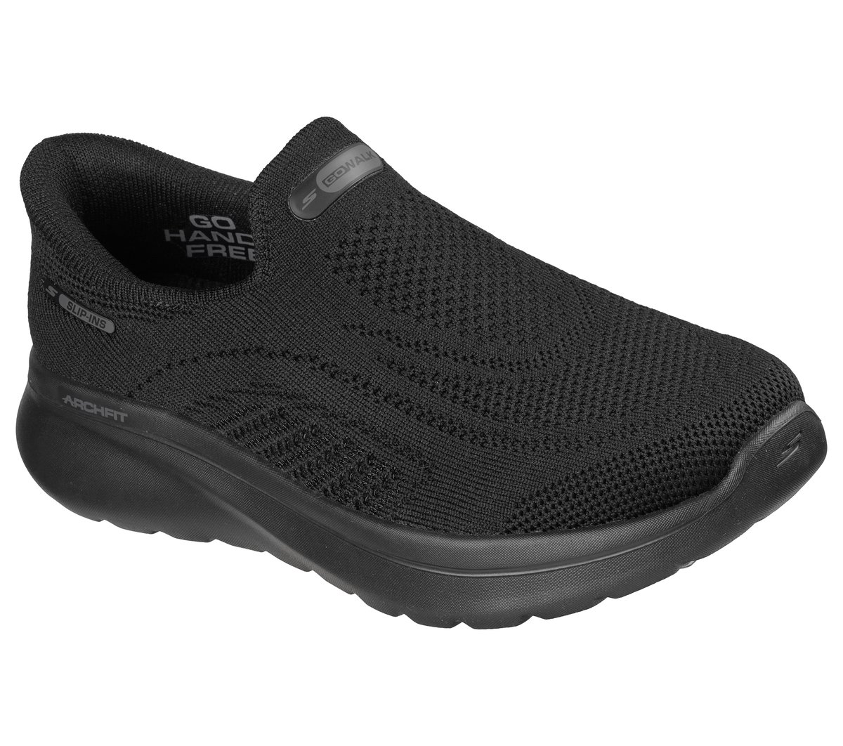 Skechers Slip-ins Relaxed Fit: GO WALK Arch Fit N-Joy - Arianne — BLACK