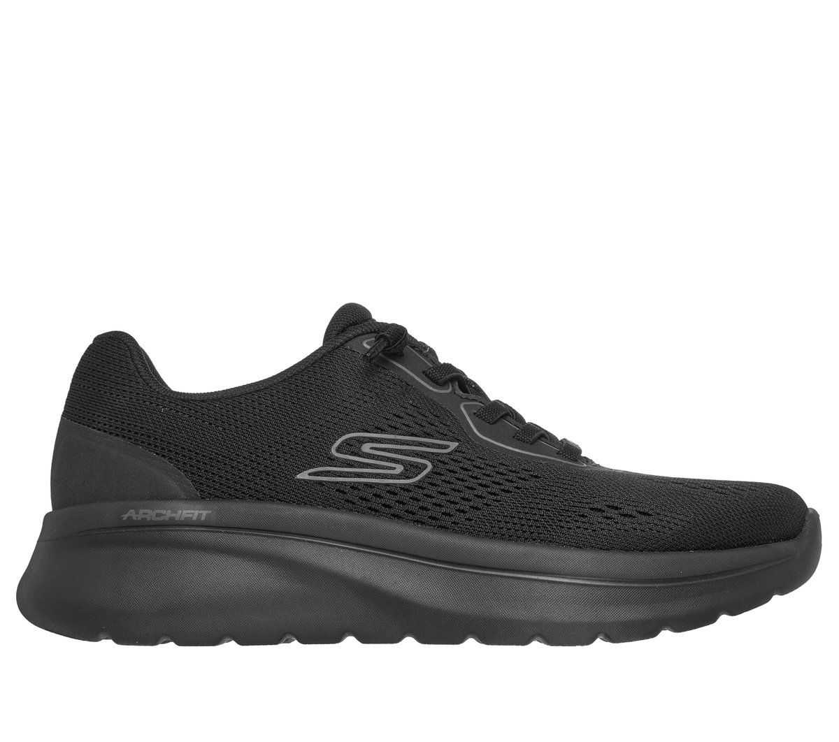 Relaxed Fit: GO WALK Arch Fit N-Joy - Ellie — BLACK