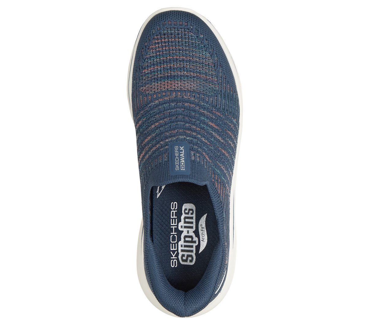 Skechers Slip-ins Relaxed Fit: GO WALK Arch Fit N-Joy - Valerie — NAVY / MULTI