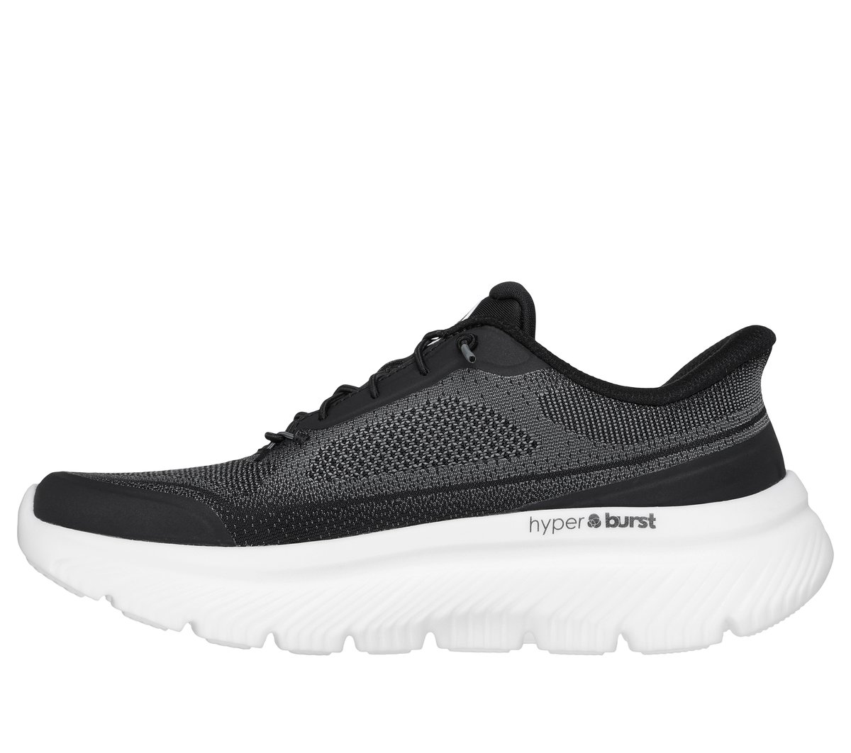 Skechers Slip-ins: GO WALK Max Cushioning Hyper Burst - Nikita — BLACK / WHITE