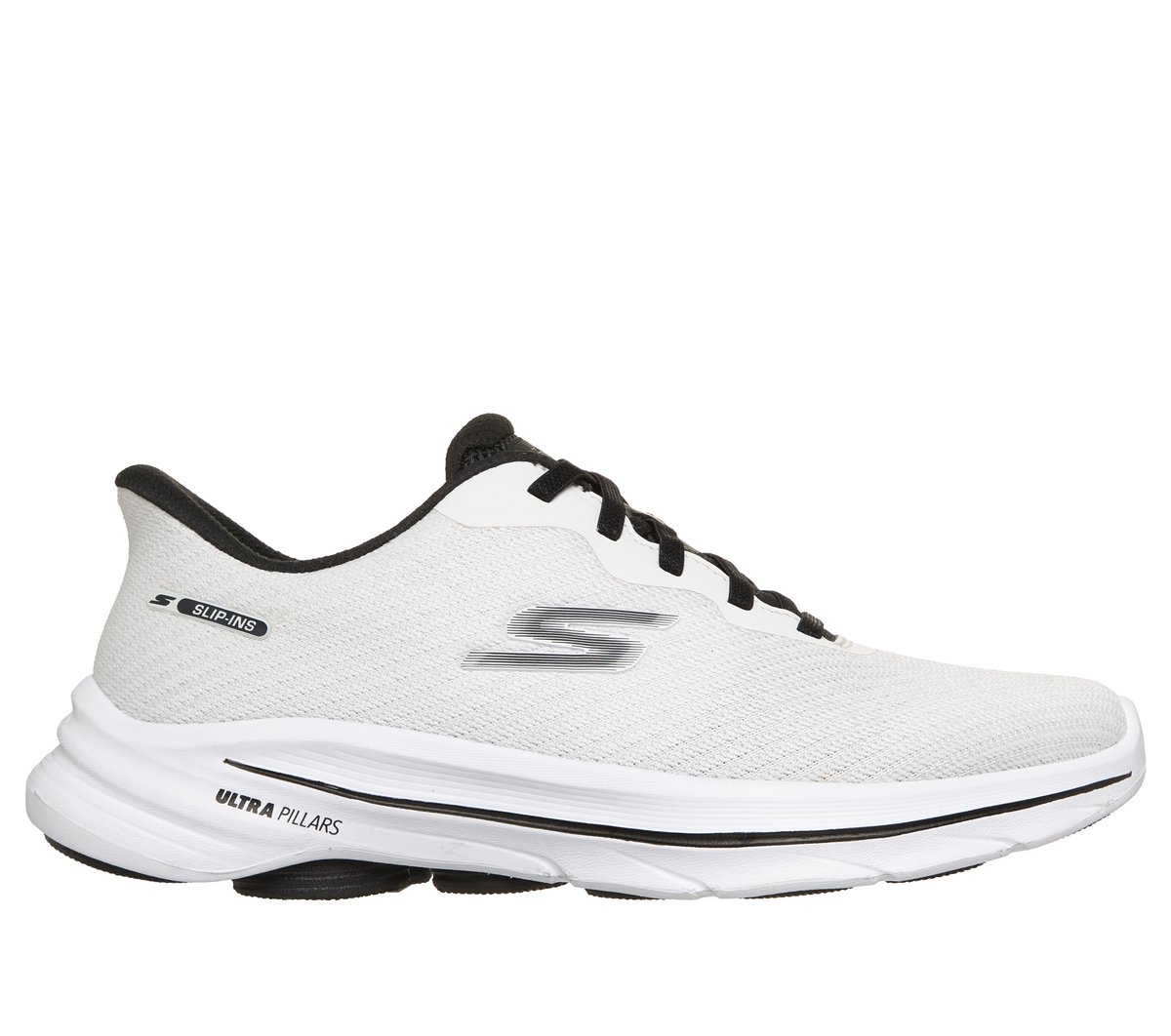 Skechers Slip-ins: GO WALK 8 - Nadia — WHITE / BLACK