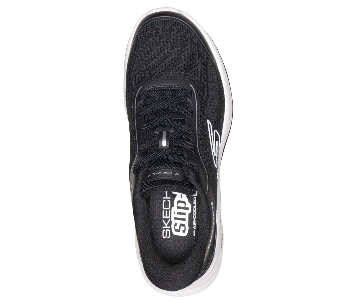 Skechers Slip-ins: GO WALK 8 - Rylee — BLACK / WHITE
