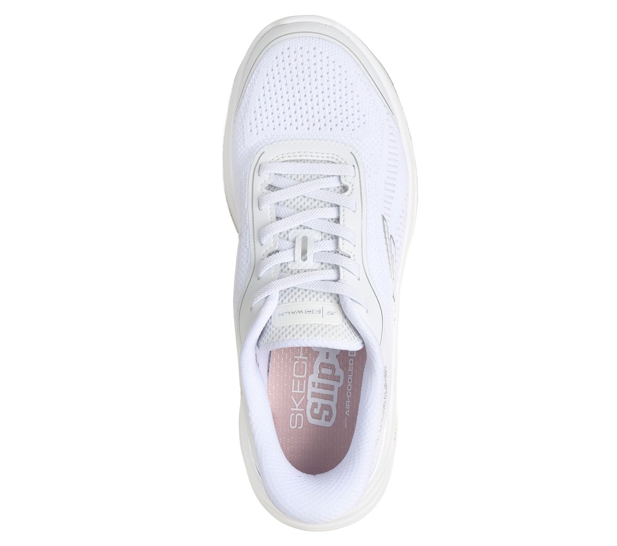 Skechers Slip-ins: GO WALK 8 - Rylee — WHITE / SILVER