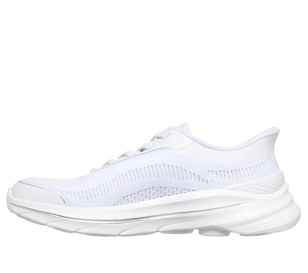 Skechers Slip-ins: GO WALK 8 - Rylee — WHITE / SILVER