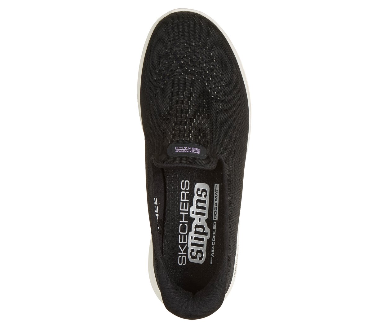 Skechers Slip-ins: GO WALK Travel Lite - Matilda — BLACK / WHITE
