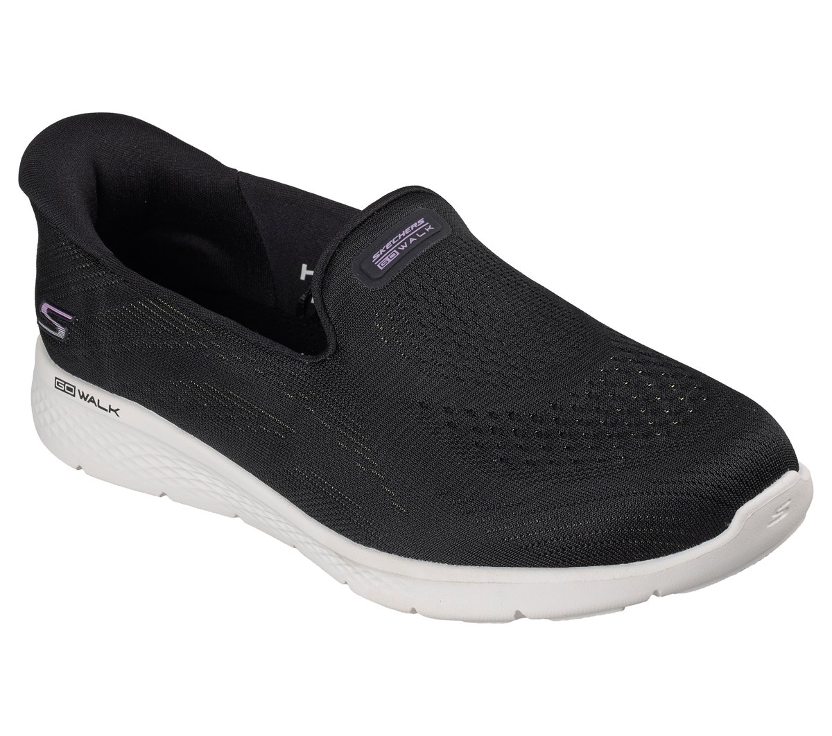 Skechers Slip-ins: GO WALK Travel Lite - Matilda — BLACK / WHITE