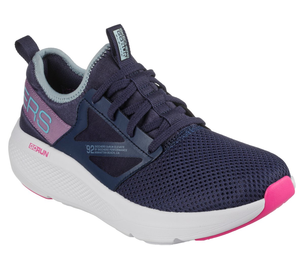 Skechers GO RUN Elevate - Quick Stride — NAVY / BLUE