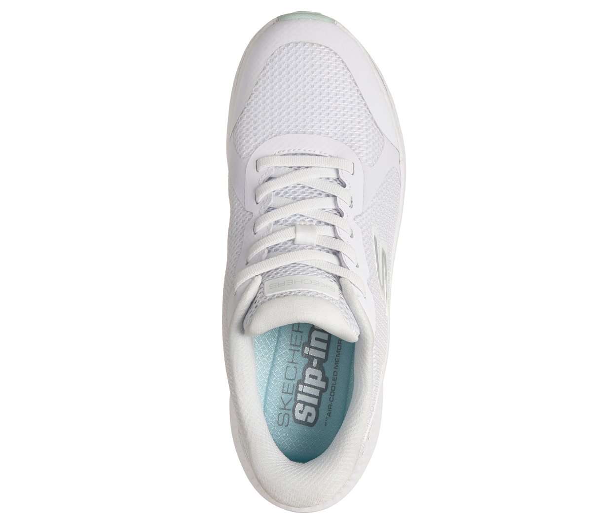 Skechers Slip-ins: GO RUN Consistent 2.0 - Captiva — WHITE / LIGHT BLUE