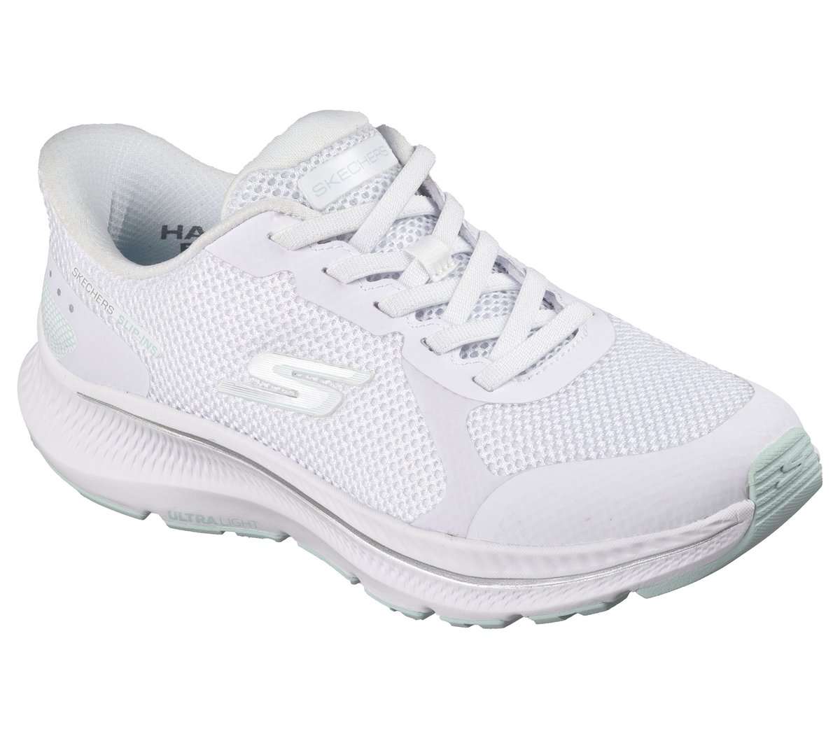 Skechers Slip-ins: GO RUN Consistent 2.0 - Captiva — WHITE / LIGHT BLUE
