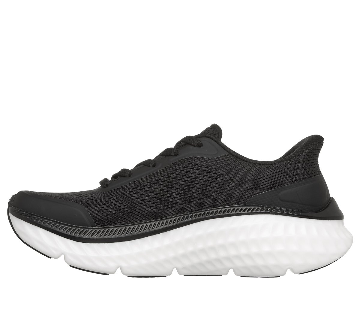 Skechers Slip-ins: Max Cushioning Hyper Craze 2.0 — BLACK / WHITE