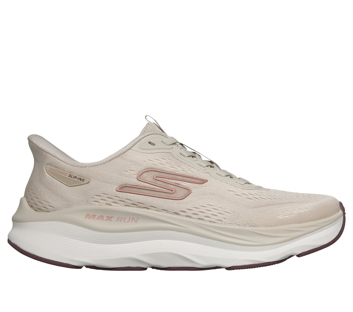 Skechers Slip-ins: Max Run — NATURAL