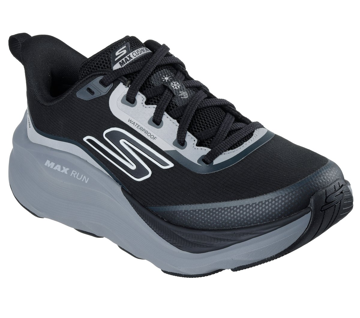 Waterproof: Max Cushioning Max Run - Vorteza — BLACK