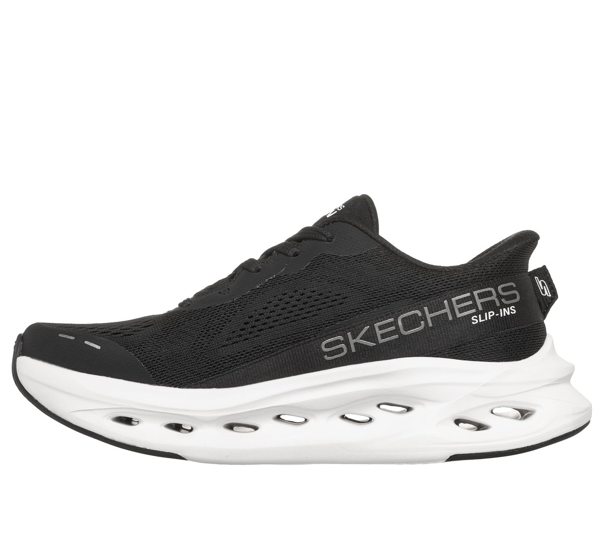 Skechers Slip-ins: Max Cushioning Glide-Step — BLACK / WHITE